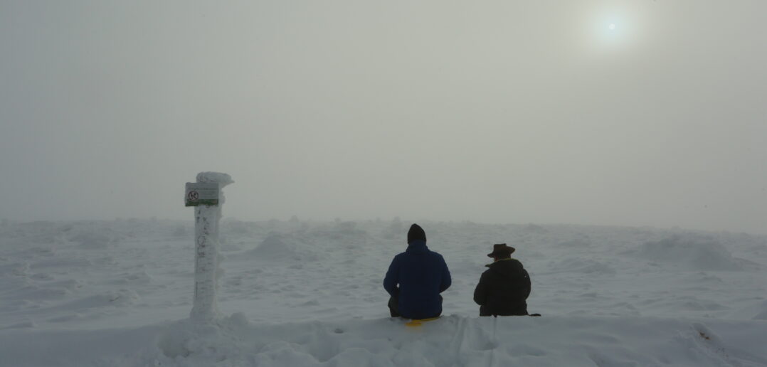 Hikers sitting on the Brocken